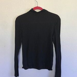 long sleeve ribbed turtle neck